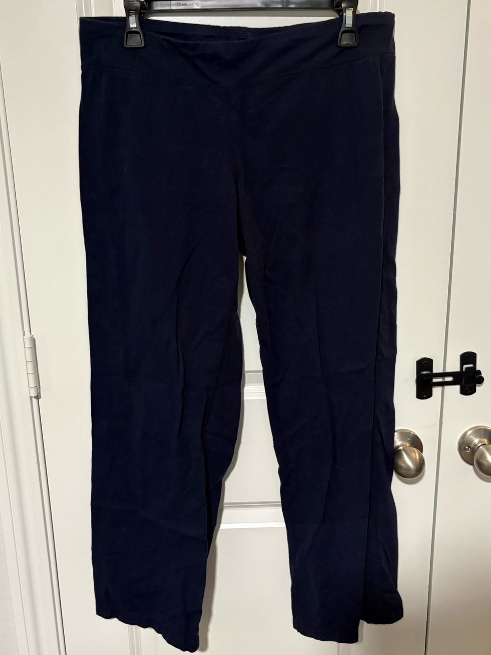 Danskin Now Navy Blue Stretch Capri Pants Large 12–14